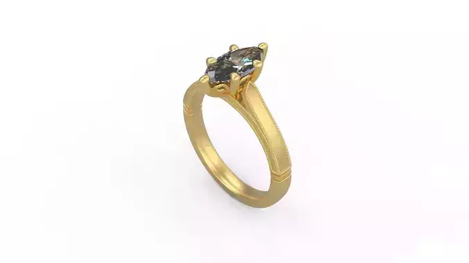 Woman Solitaire Ring 795