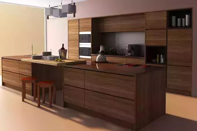 Modern Kitchen 3D model