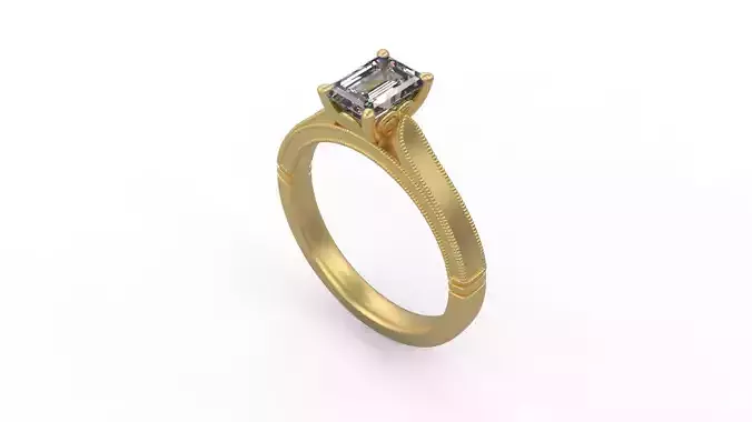 Woman Solitaire Ring 805