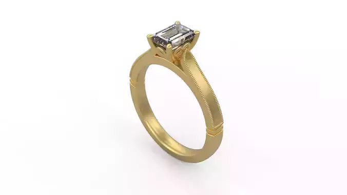 Woman Solitaire Ring 806