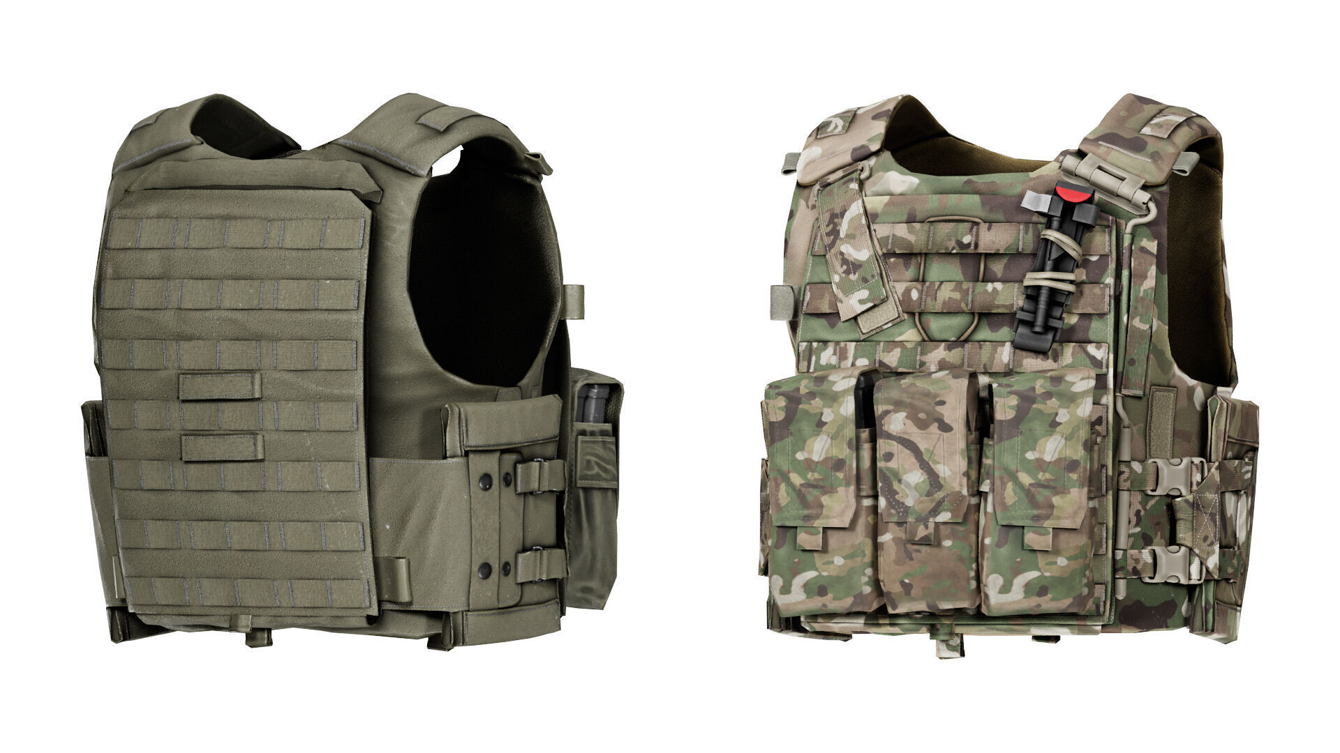STV VIRTUS TACTICAL VEST Low-poly 3D model_4