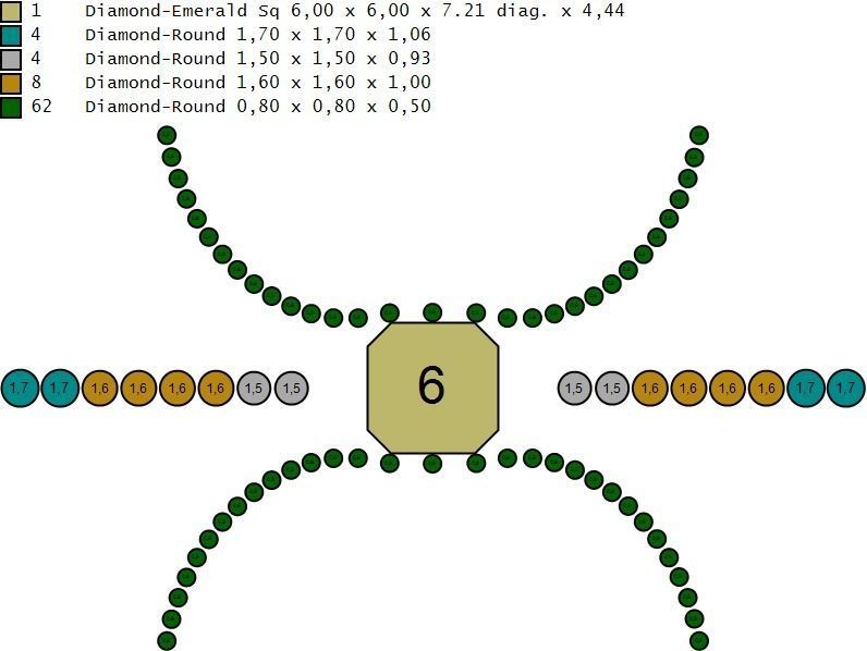 Woman Solitaire Ring 815 3D print model_8