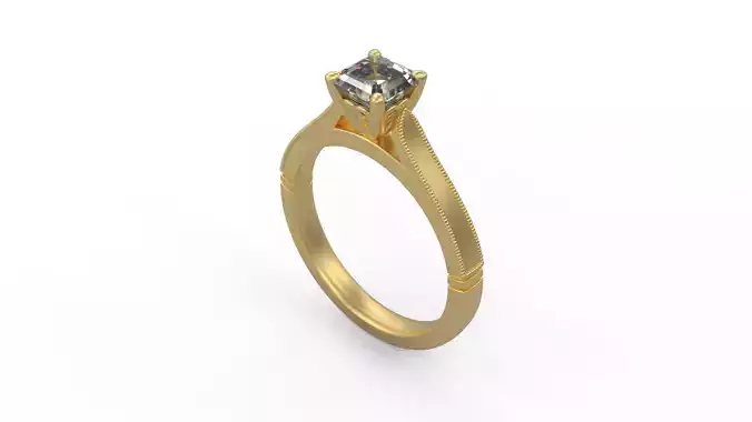 Woman Solitaire Ring 817