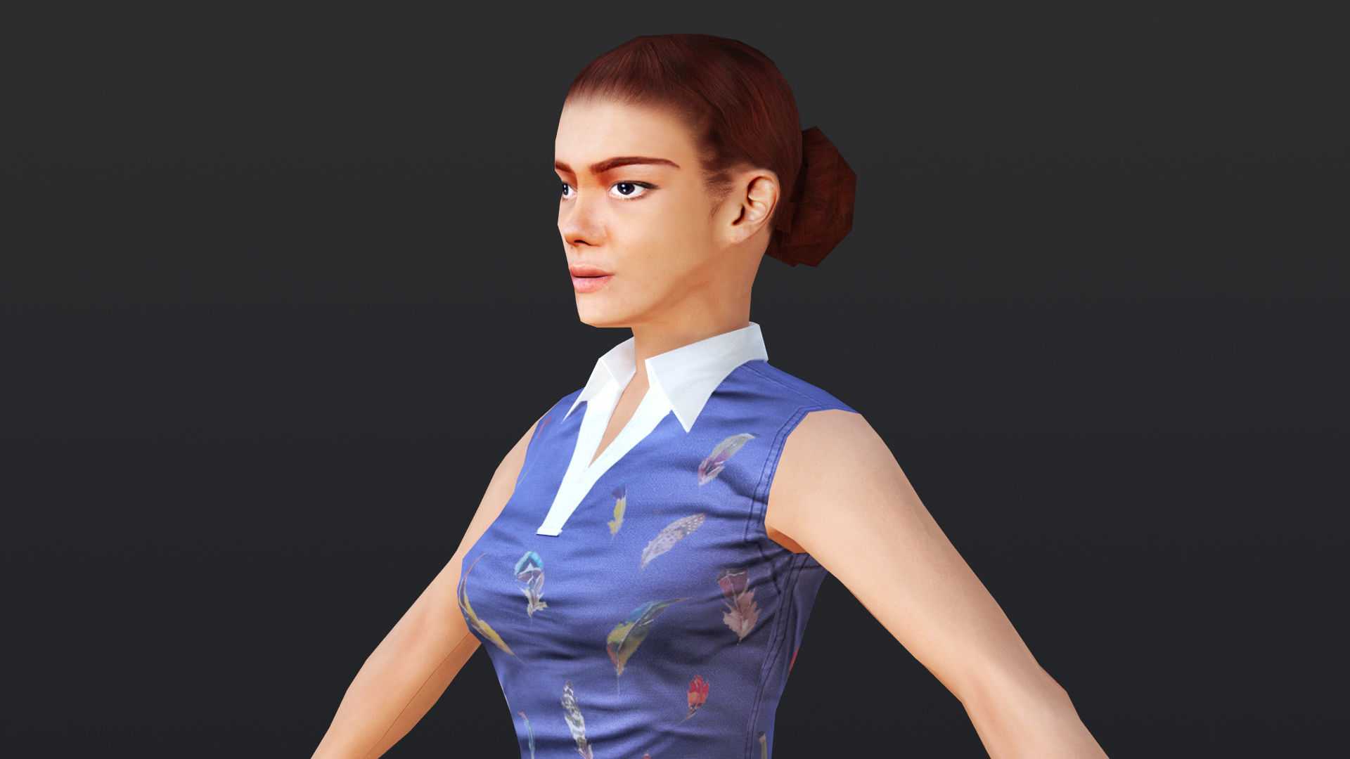 Woman 41 To 45 With 52 Animations 32 Morphs 3D Model Collection_28