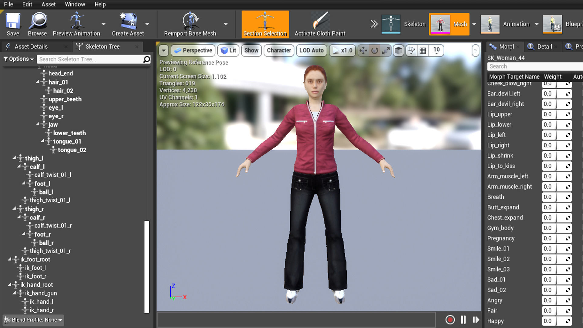 Woman 41 To 45 With 52 Animations 32 Morphs 3D Model Collection_25