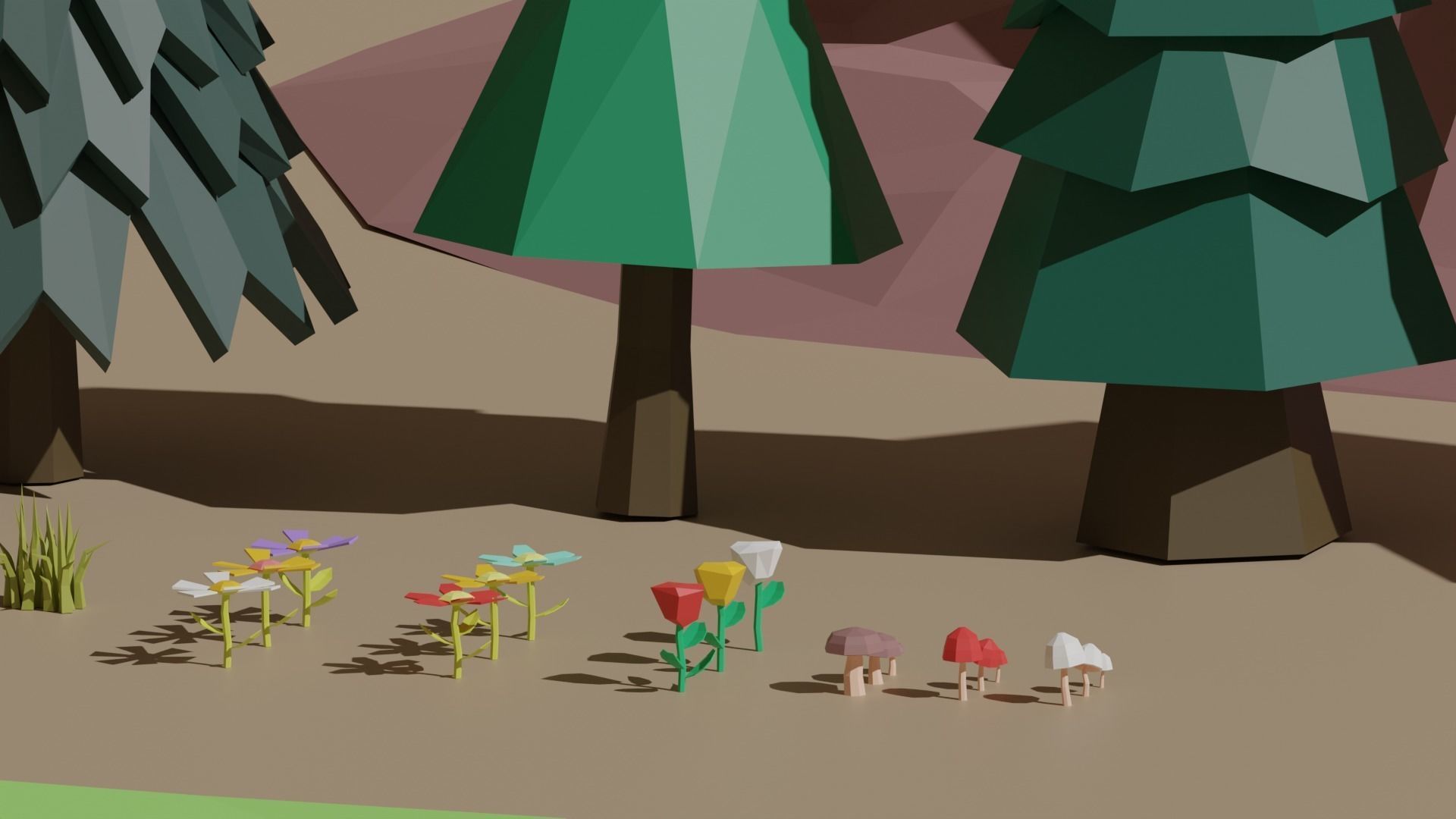 Nature Collection -- game-ready Low-poly 3D model_3
