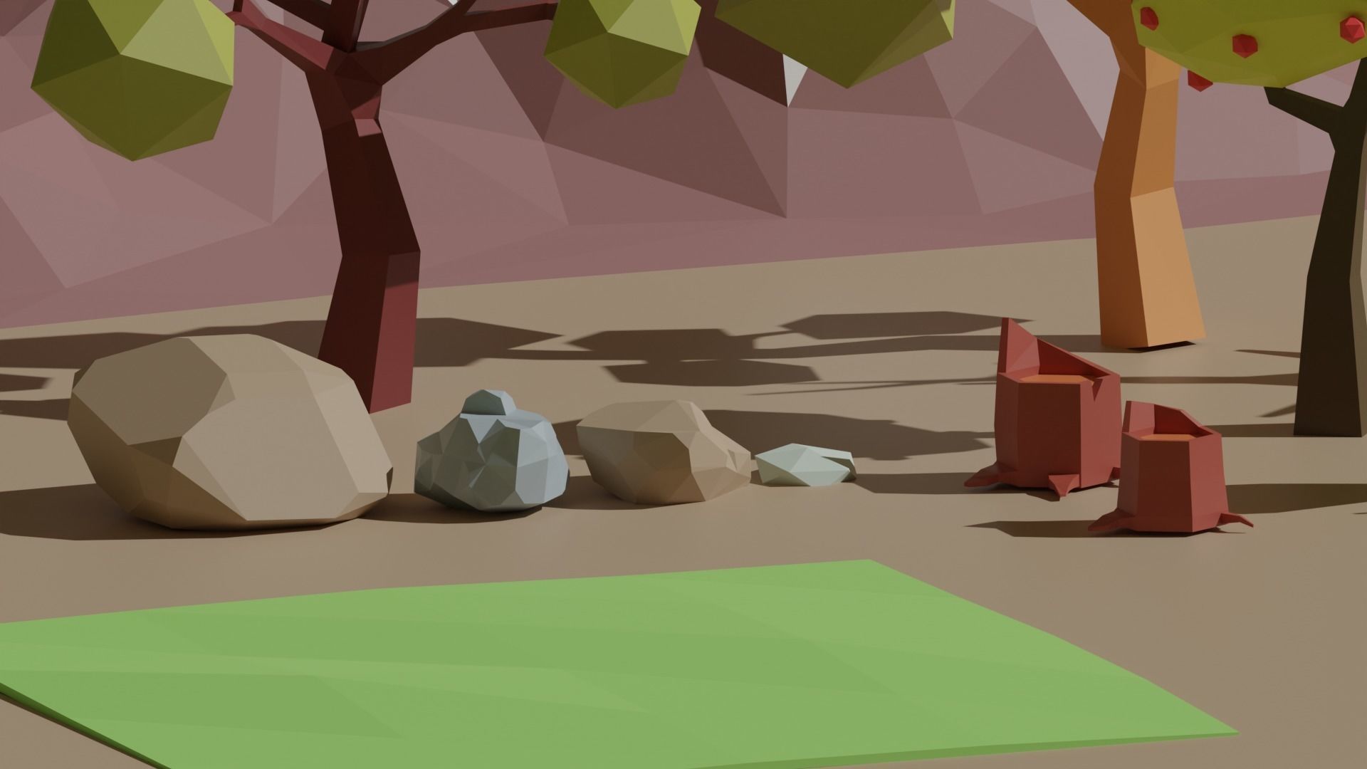 Nature Collection -- game-ready Low-poly 3D model_5