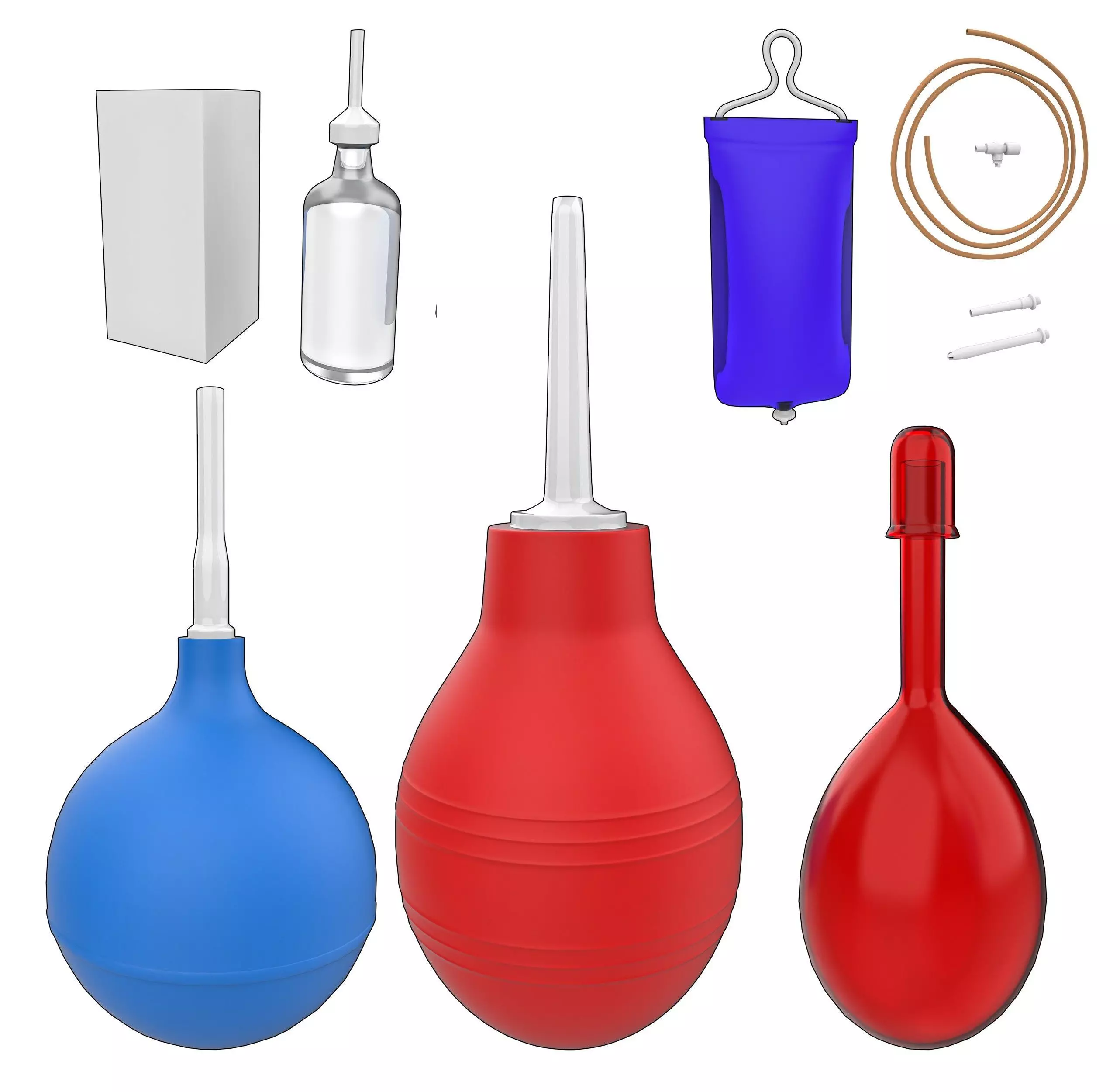 Enema Kit Pack Low-poly 3D model