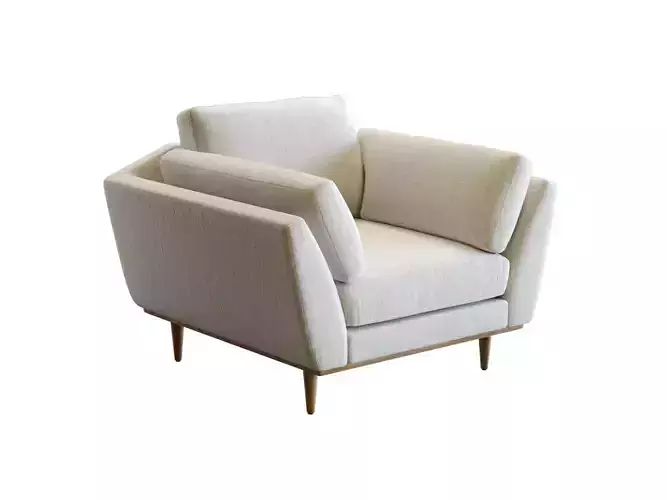 Crate and Barrel Hague Armchair 3D model