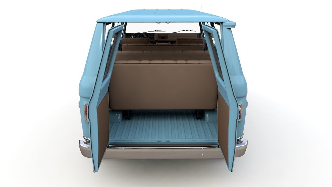 Chevy Van Beauville 1971 3D model_23