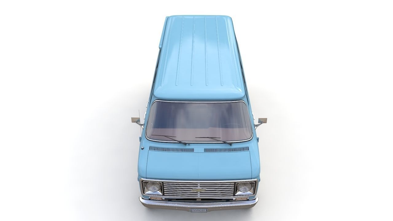 Chevy Van Beauville 1971 3D model_22
