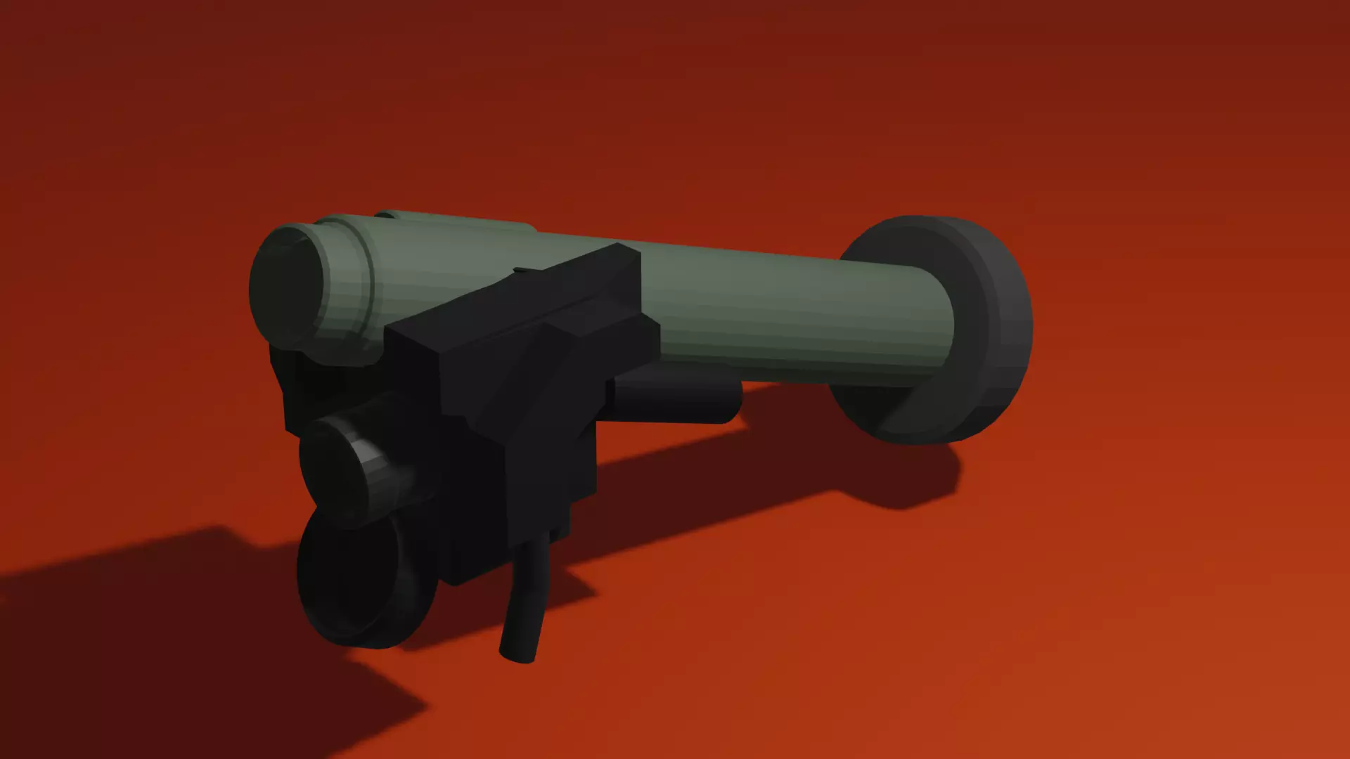 low poly FGM-148 Javelin Low-poly 3D model_0