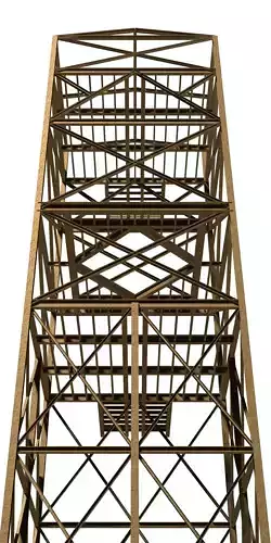 Structure for machine support 3D model