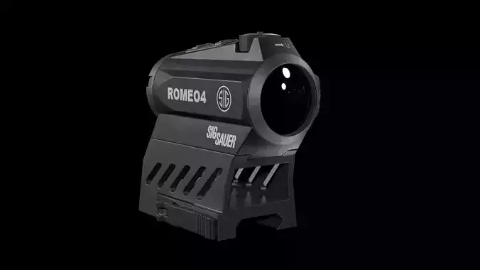 Sig Sauer Romeo 4 Reflex Sight Low-poly 3D model