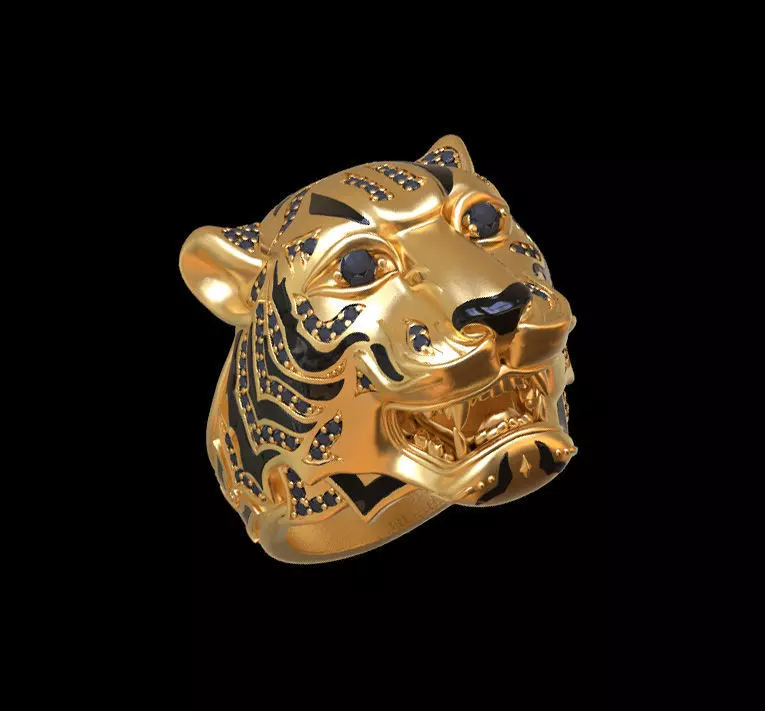 ring tiger 3D print model_0