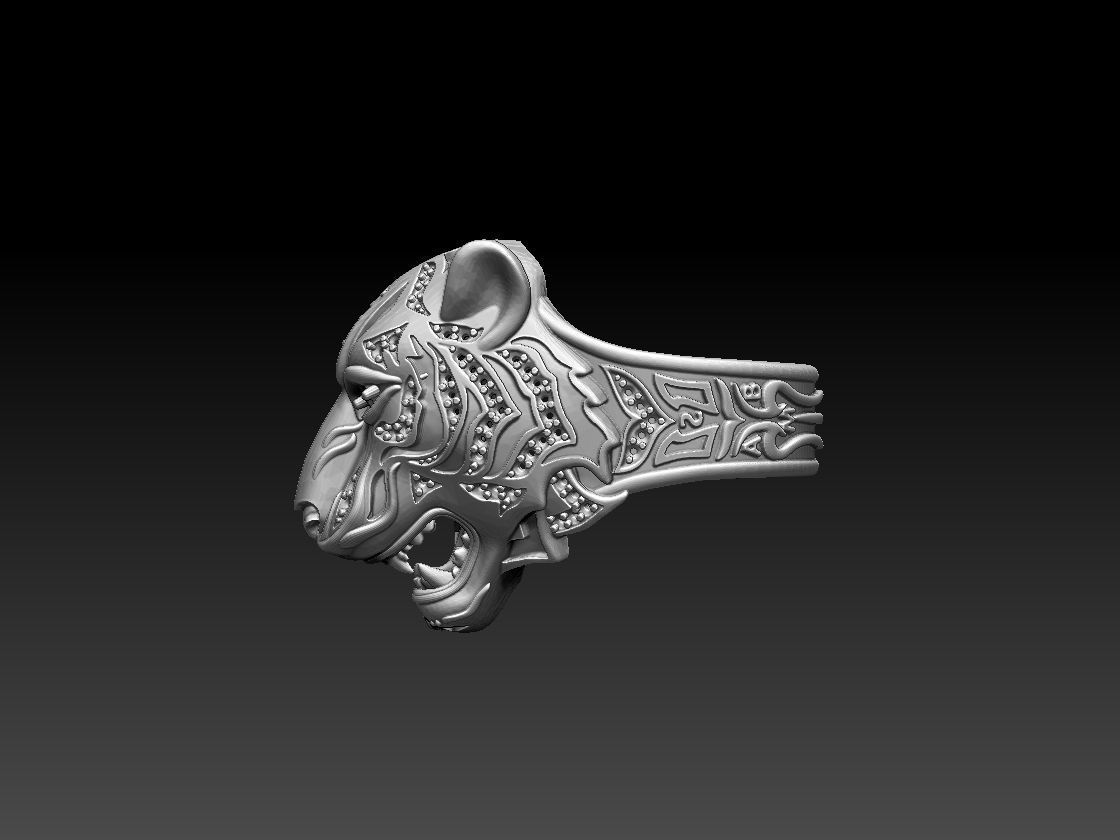 ring tiger 3D print model_28