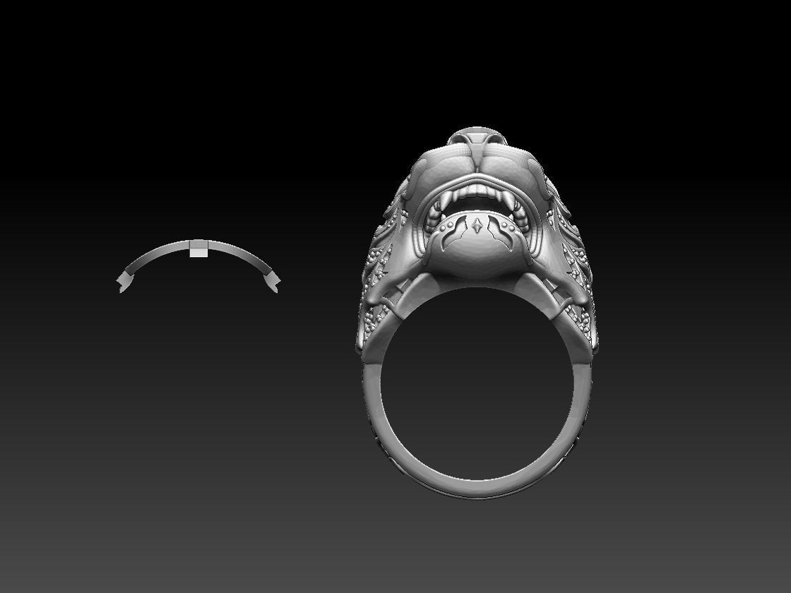ring tiger 3D print model_39