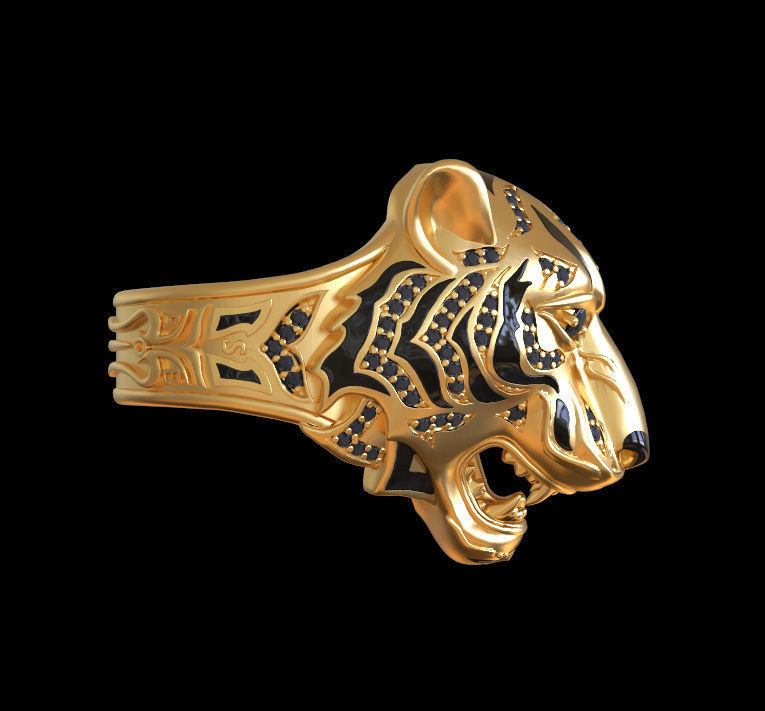 ring tiger 3D print model_14