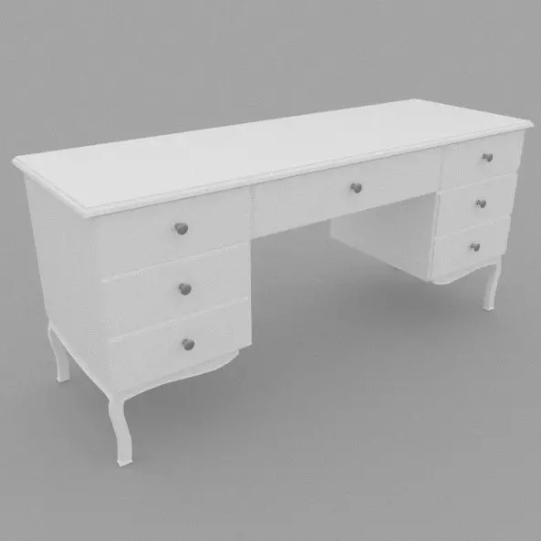 Painted Drawer Free low-poly 3D model