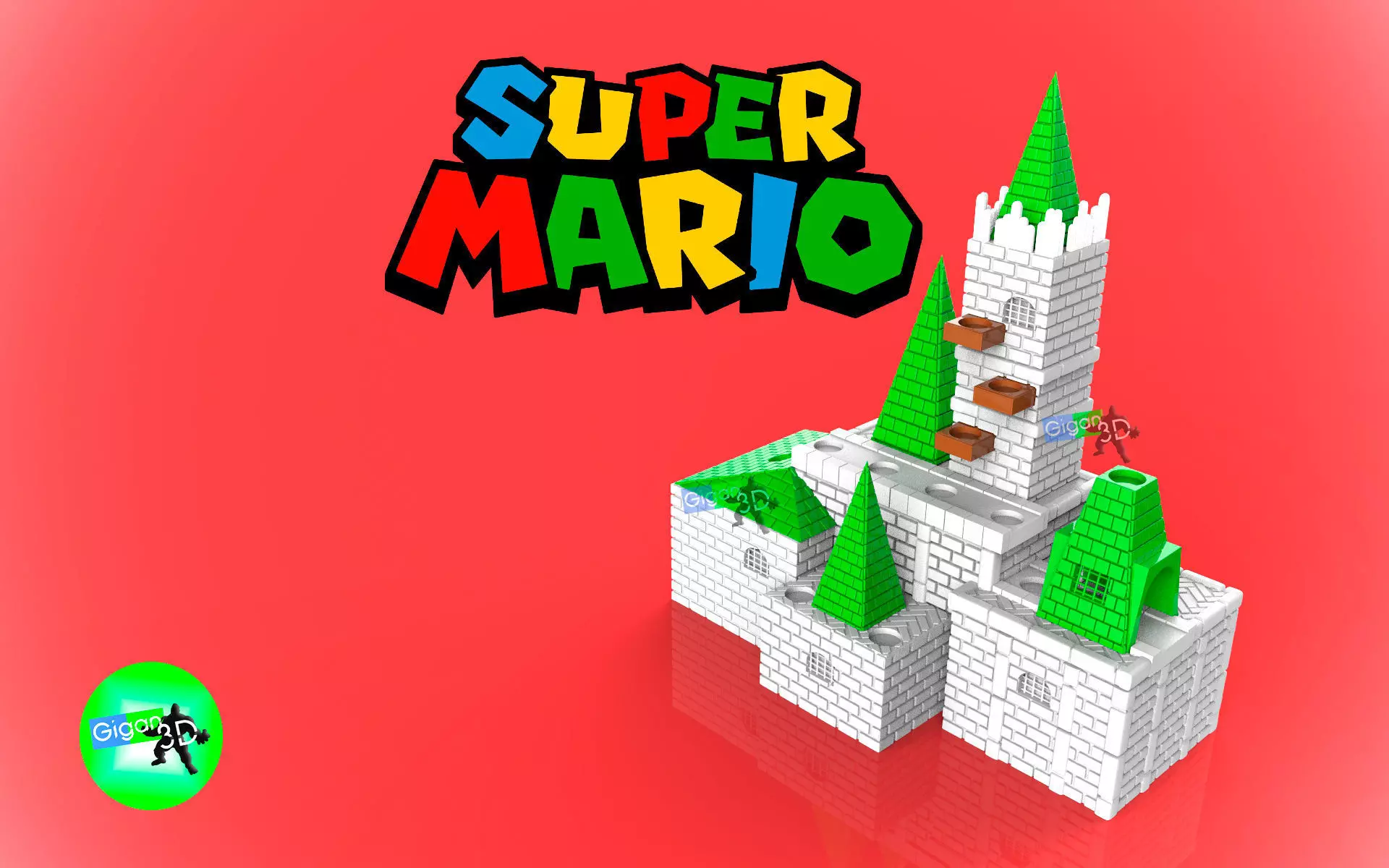 SUPER SMASH BROSS CASTLE 3D print model