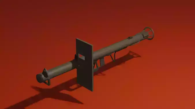 low poly Panzerschreck Low-poly 3D model