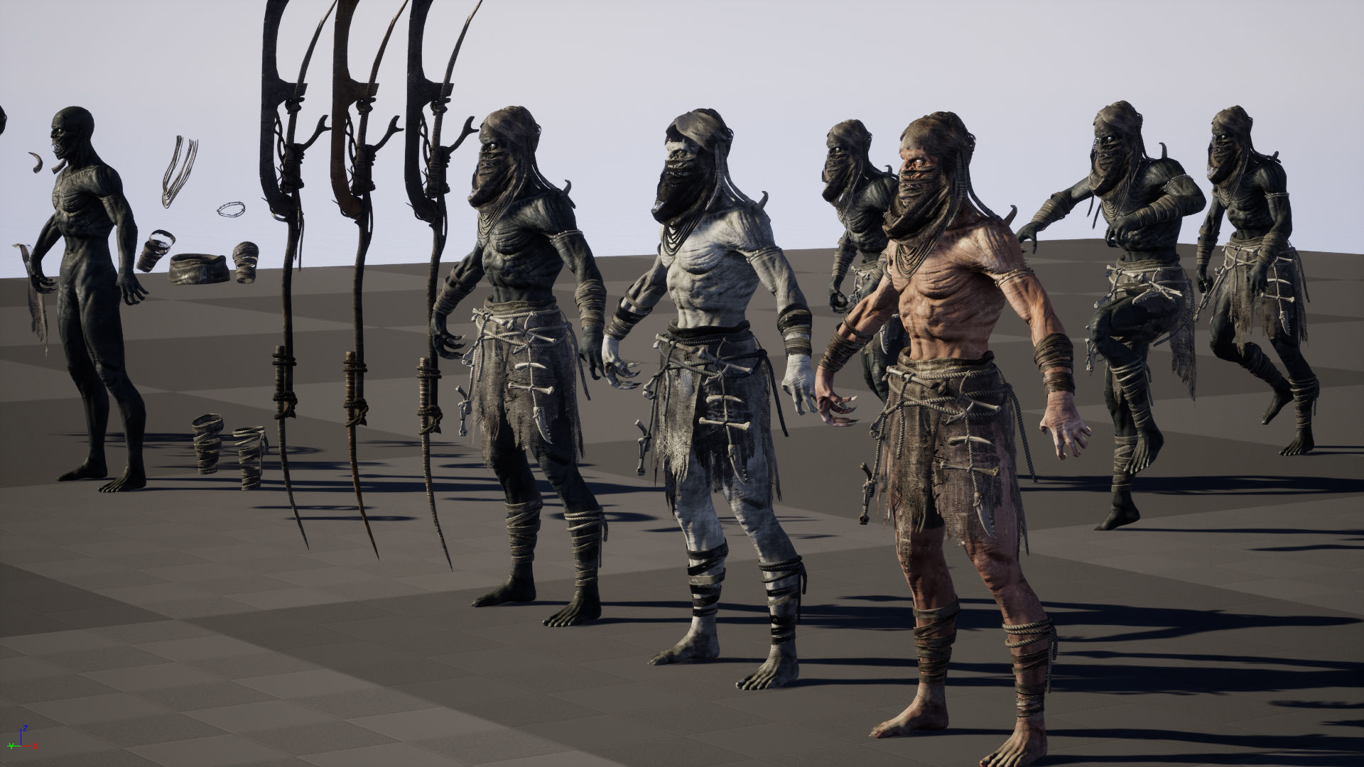 Ghoul Low-poly 3D model_38