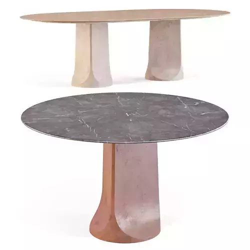 Tacchini Togrul - Dining Tables Set 01