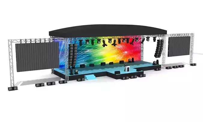 Big Outdoor Concert Stage 058