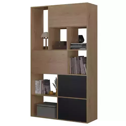 Library secretary natural Oak and lacquered