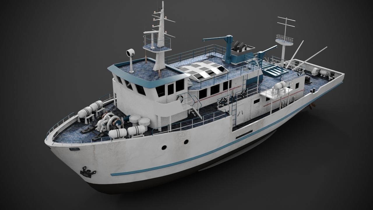 Supply vessel 3D model_5