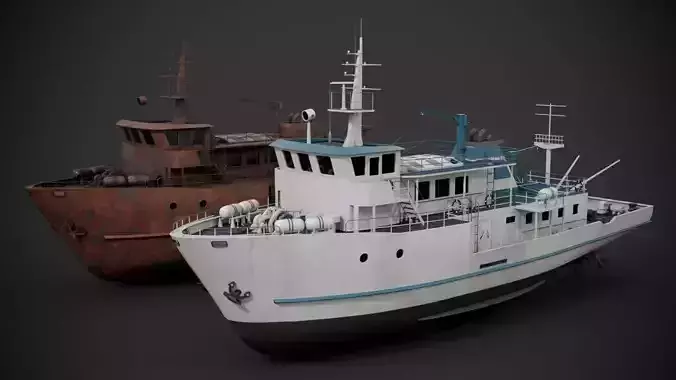 Supply vessel 3D model