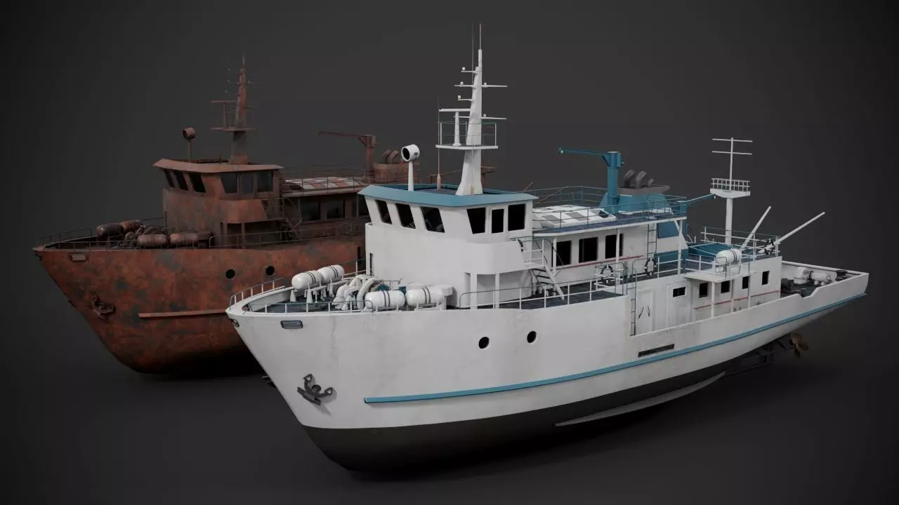 Supply vessel 3D model_0