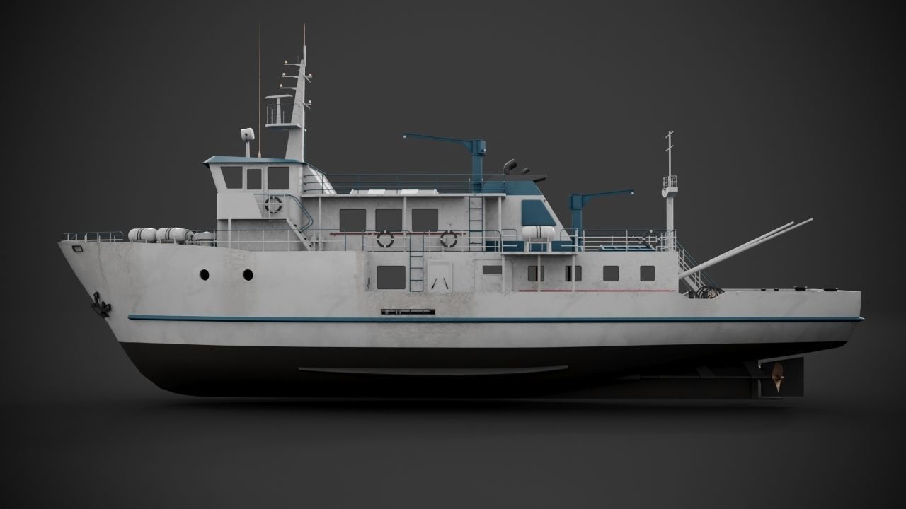 Supply vessel 3D model_6