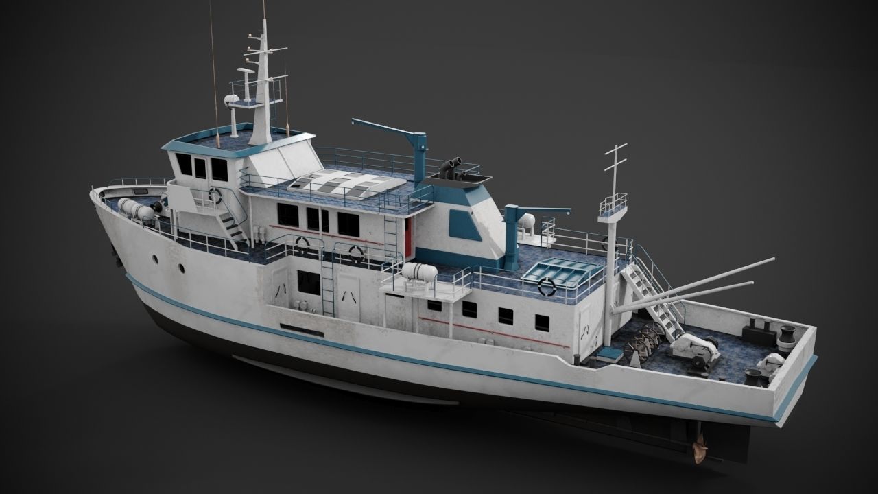 Supply vessel 3D model_7