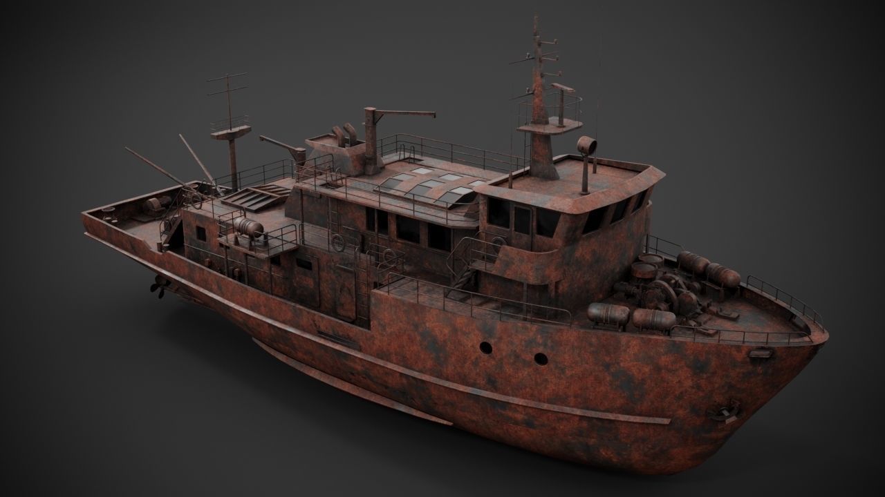 Supply vessel 3D model_14