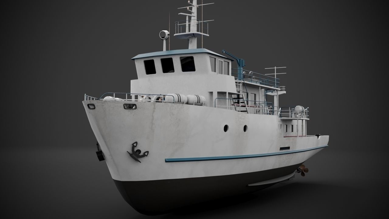 Supply vessel 3D model_4