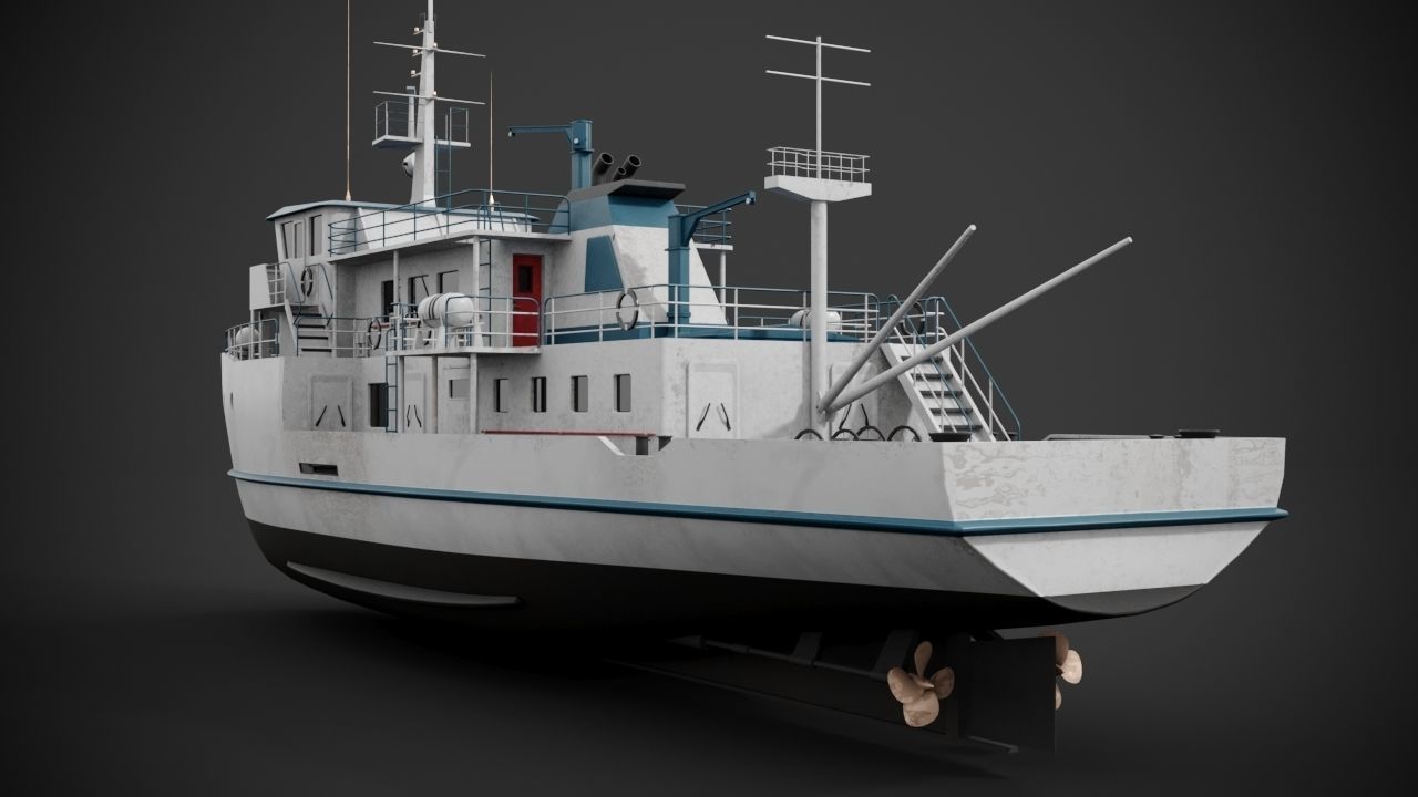 Supply vessel 3D model_9