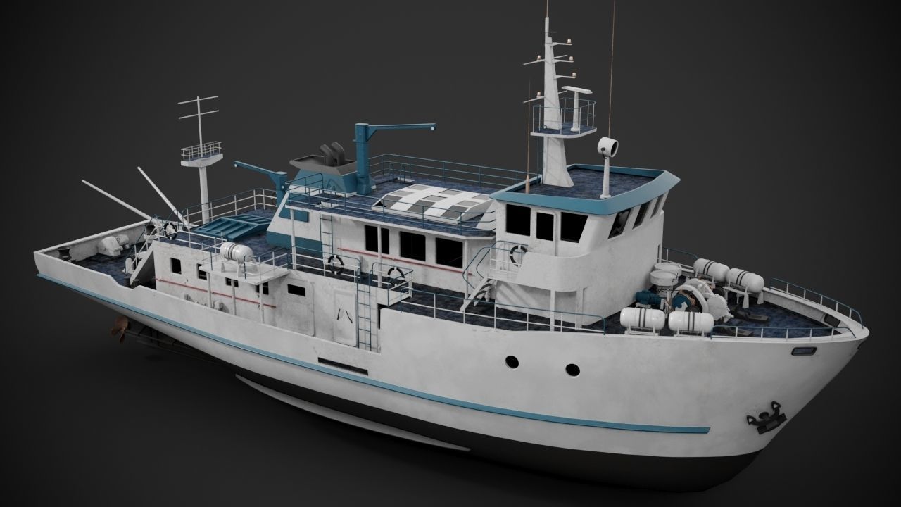 Supply vessel 3D model_3
