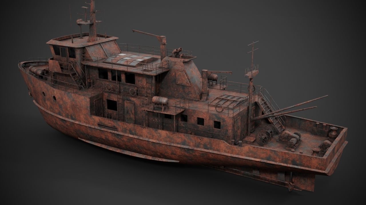 Supply vessel 3D model_12