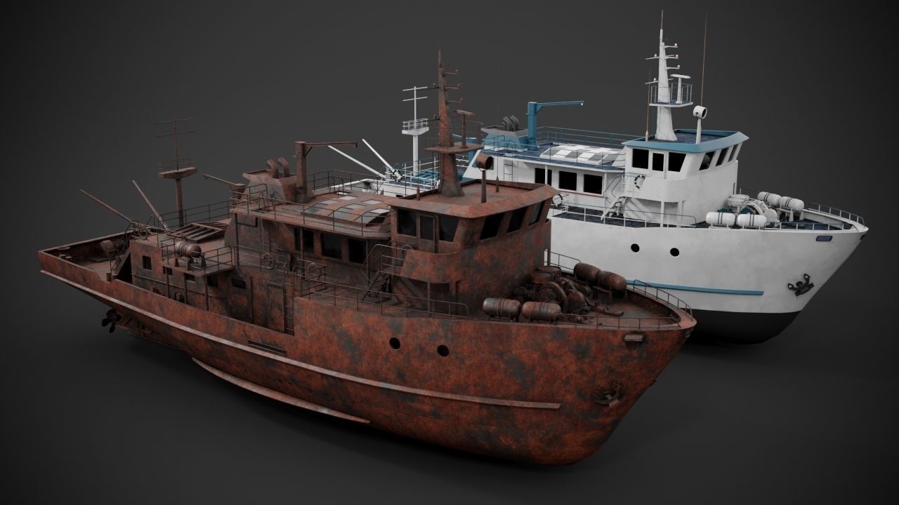 Supply vessel 3D model_2