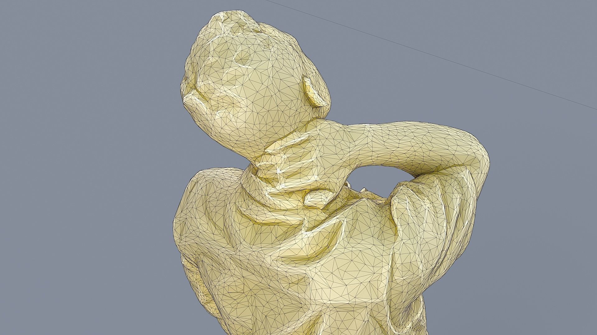 Exhausted Urban Guy in Denim Vest 3D model_11