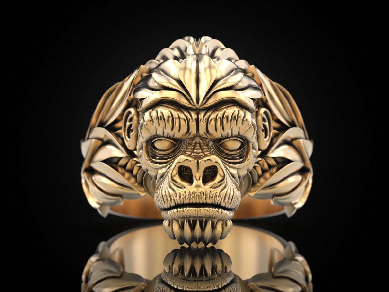 Gorilla Ring 3D print model_30