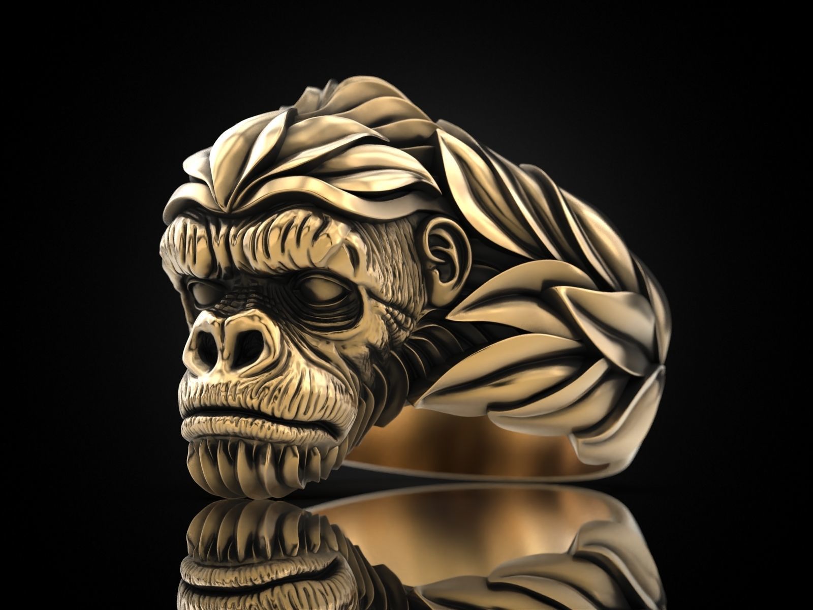 Gorilla Ring 3D print model_26