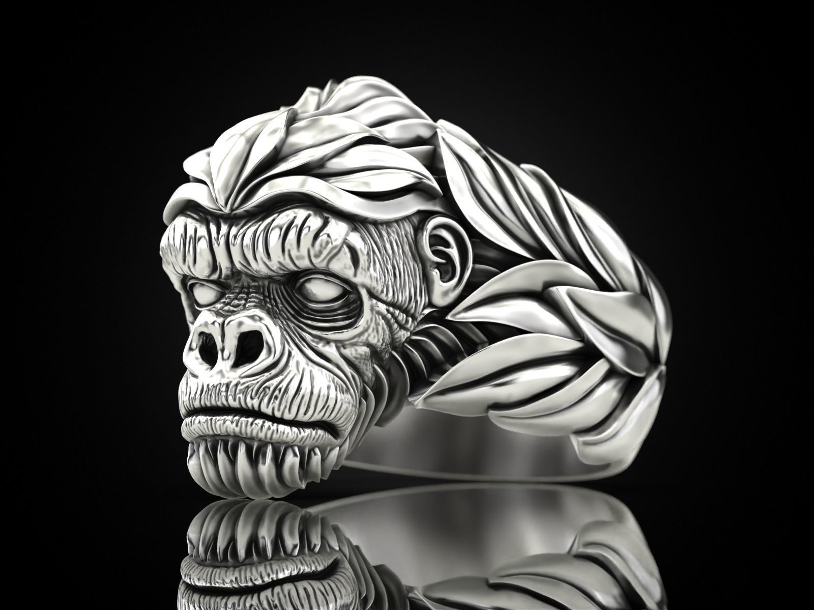Gorilla Ring 3D print model_7