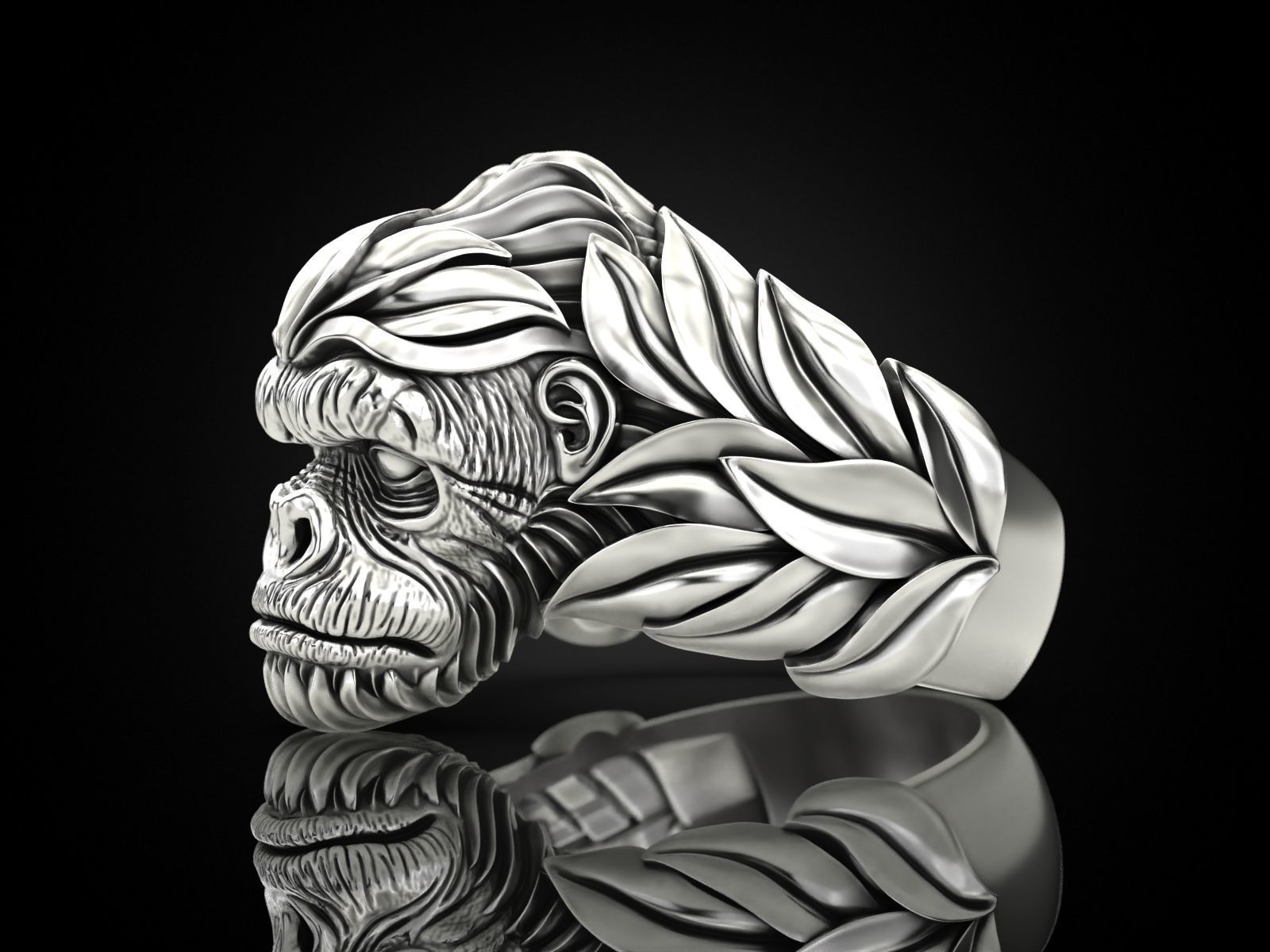 Gorilla Ring 3D print model_5