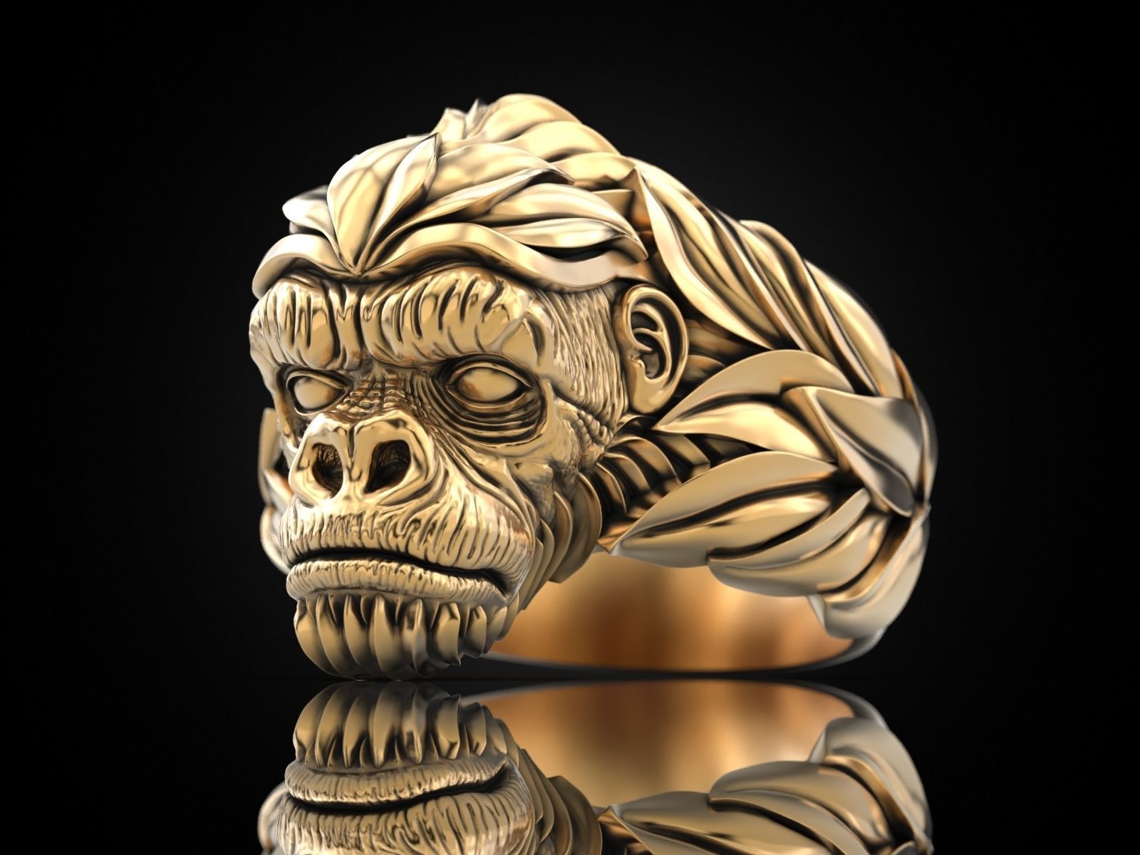 Gorilla Ring 3D print model_28