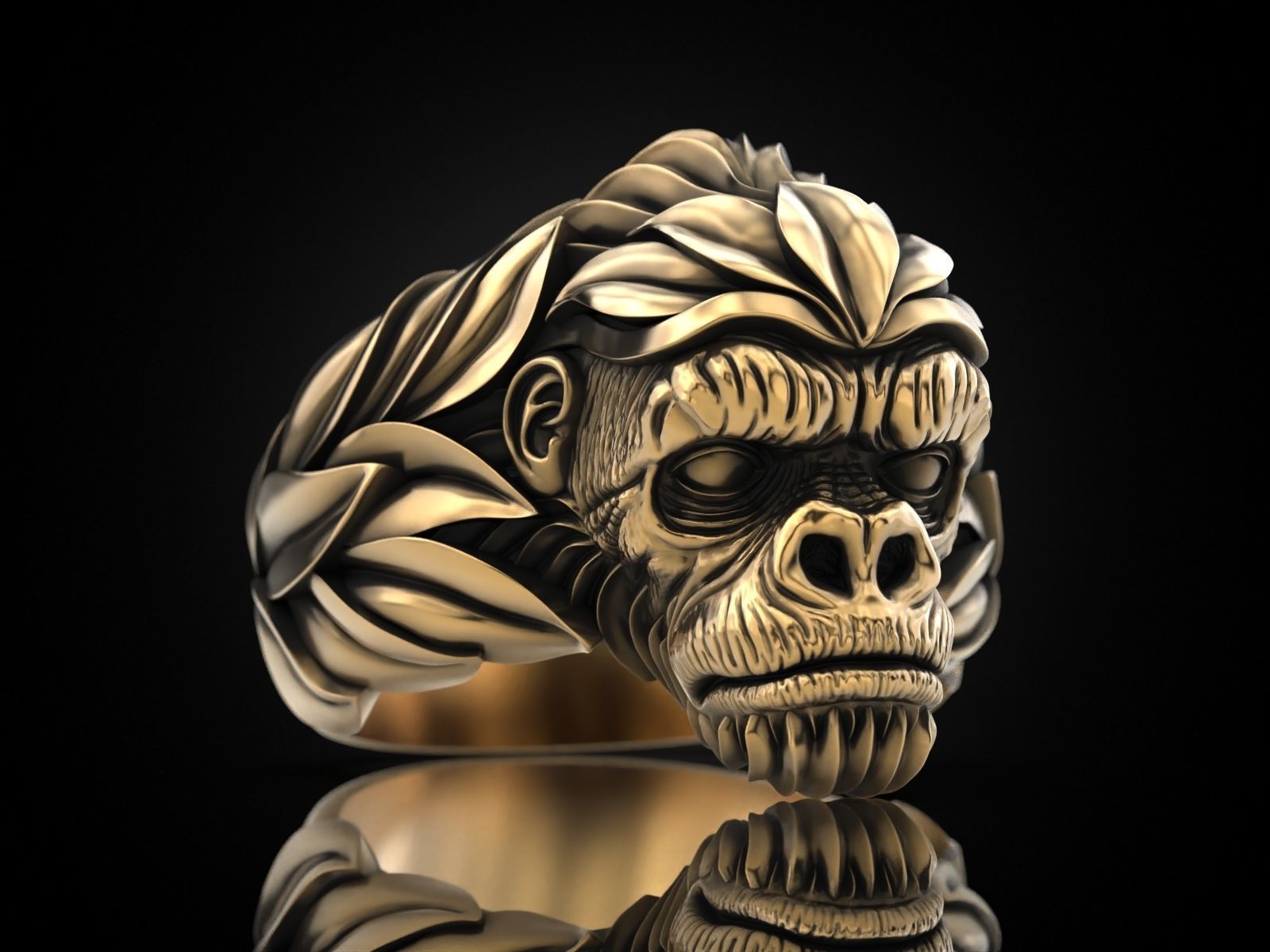 Gorilla Ring 3D print model_27