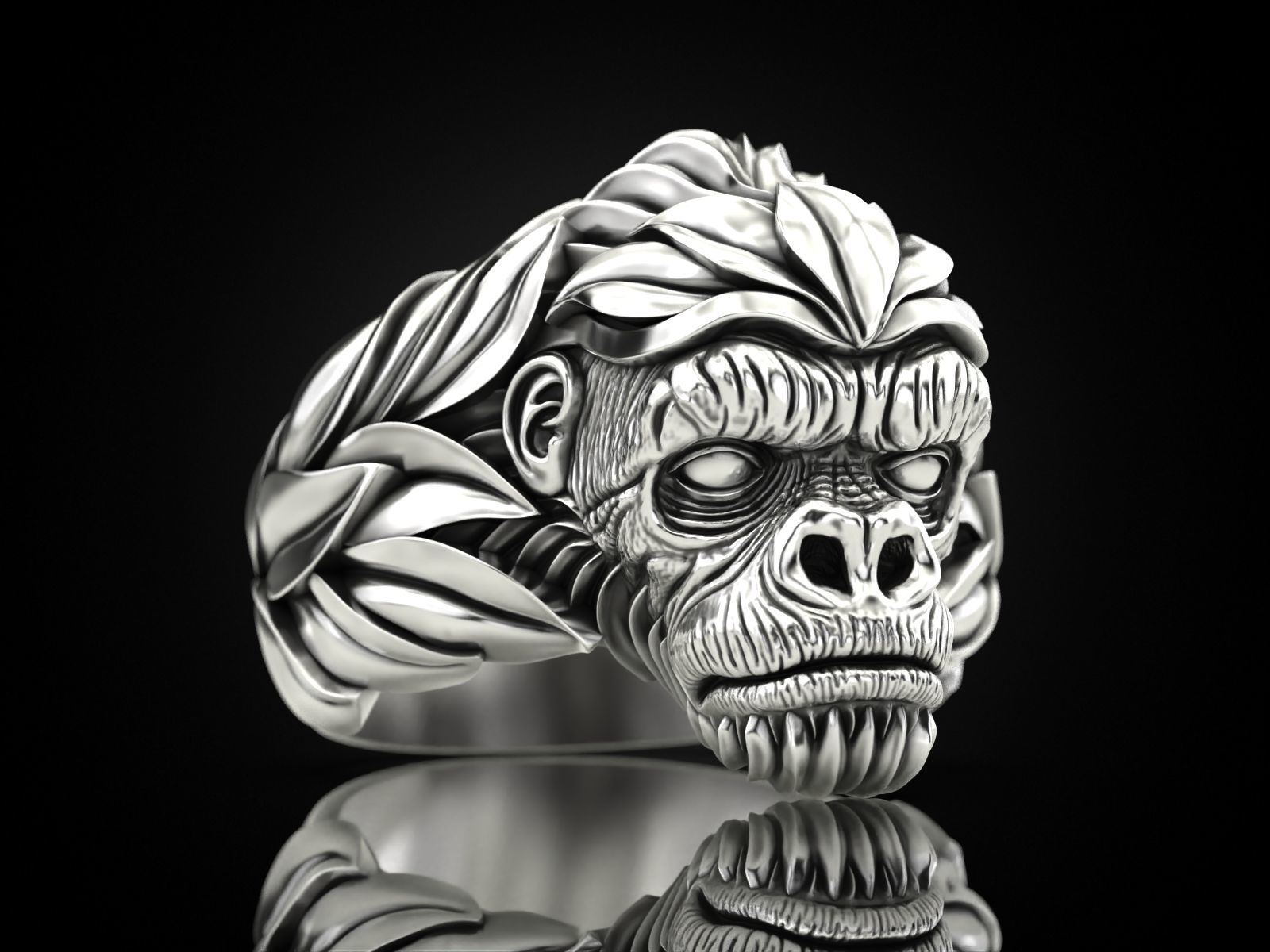 Gorilla Ring 3D print model_8