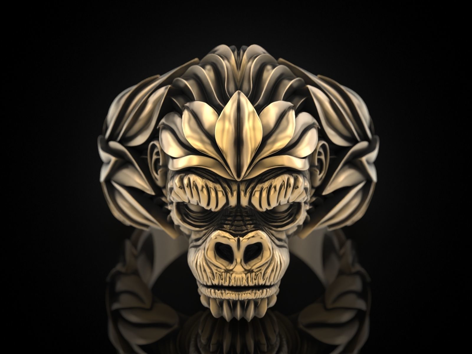 Gorilla Ring 3D print model_22