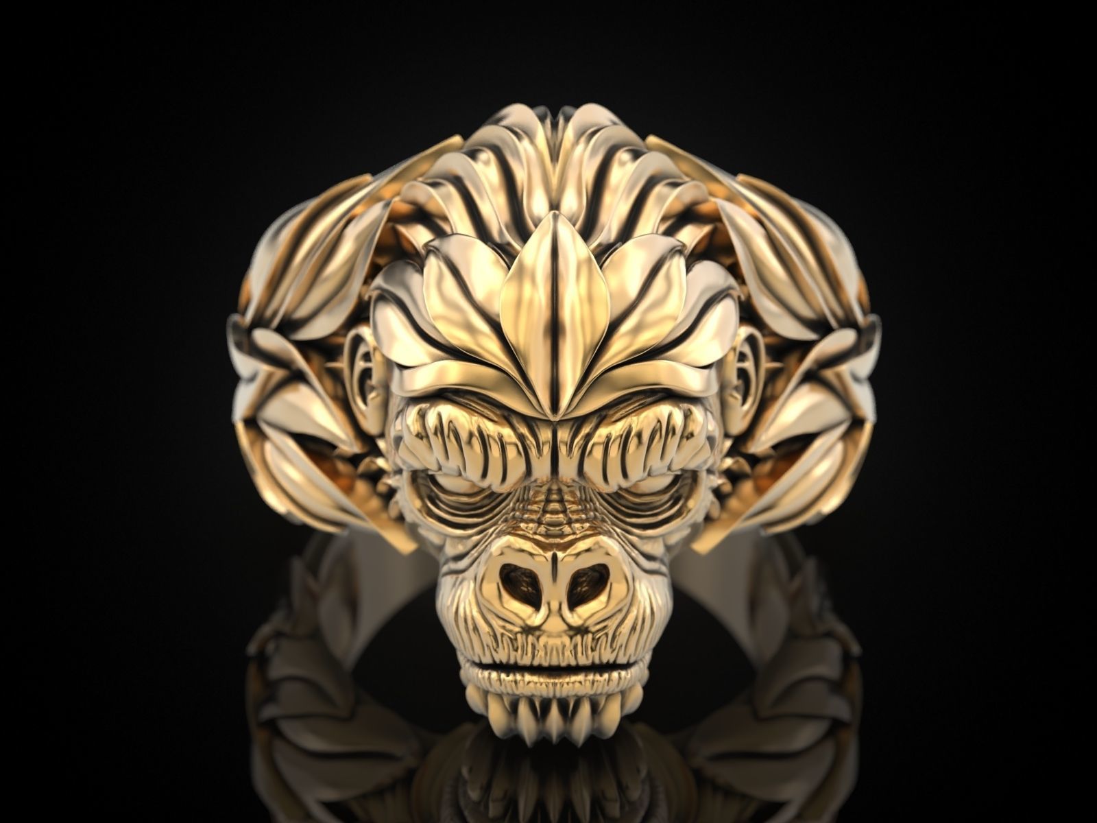 Gorilla Ring 3D print model_31